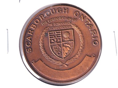 1967 Scarborough, Ontario, Canadian Centennial Bronze-colour Medallion Fashion