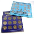 Pair of 1970s Shell Medallion Sets: Prime Ministers & Coats of Arms, 2 Sets (Impaired) Hot on Sale