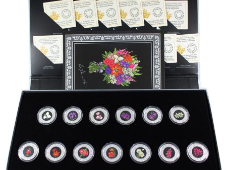 RDC Set of 13x 2020-2021 $3 Floral Emblems of Canada Silver in Case (No Tax) 5x Impaired Discount