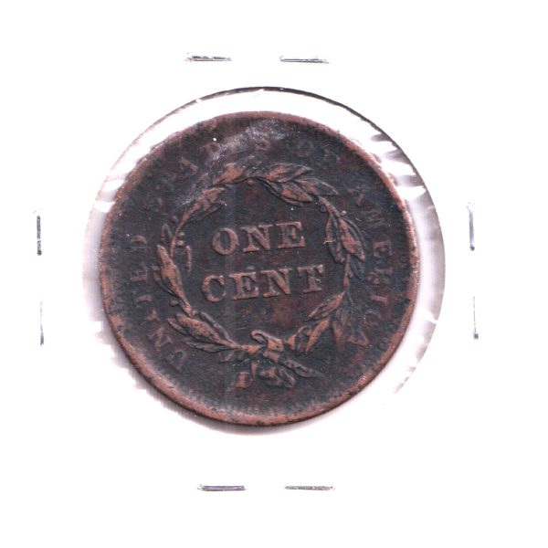 1839 Booby Head USA 1-cent F-VF (F-15) Supply