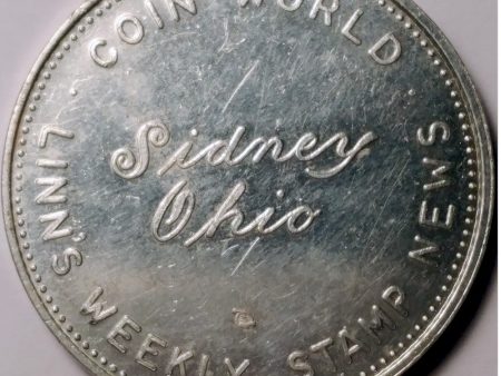 1972 Coin World & Linn s Weekly Stamp News, Sidney, Ohio, Medallion by Torex For Sale