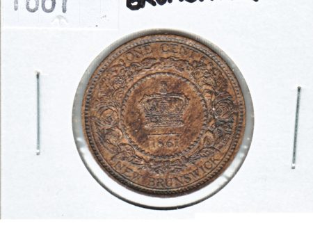 1861 New Brunswick 1-cent Uncirculated (MS-60) $ For Discount