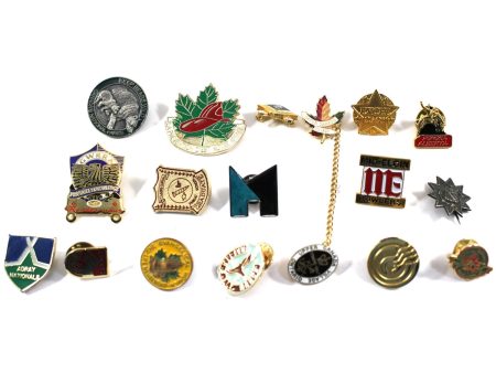 Lot of 17x Different Pins, Miscellaneous Designs, 17Pcs (Sold as is) Cheap