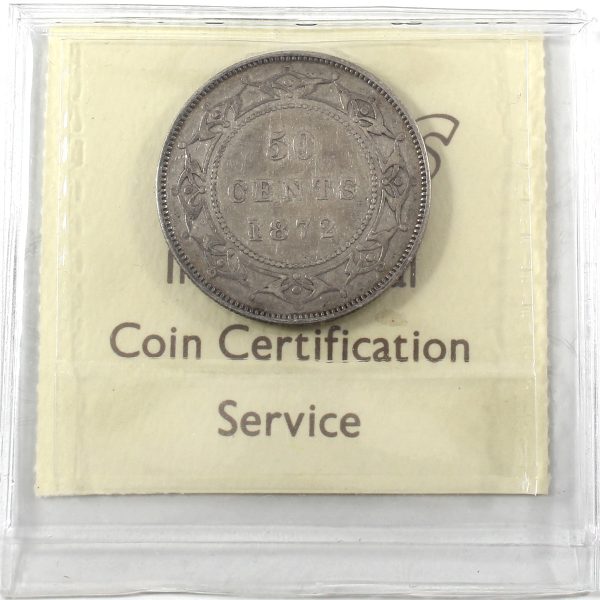 1872H Newfoundland 50-cents ICCS Certified F-15 Online