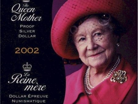 RDC 2002 Canada Queen Mother Proof Sterling Silver Dollar (impaired) Online Hot Sale