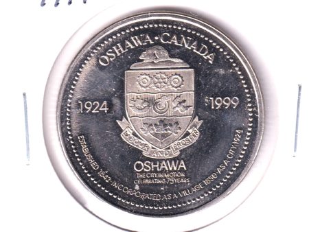 Oshawa, Ontario, 1999 75th Anniversary $2 Trade Dollar Fashion