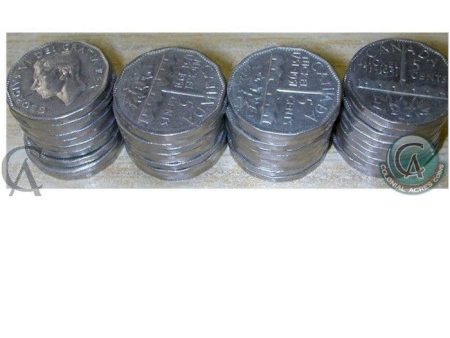 Lot of 40x 1951 Refinery Canada 5 Cents(Mega25a) 40pcs Hot on Sale