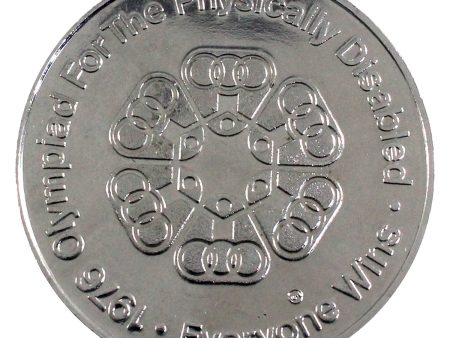 1976 Torontolympiad: Olympiad for the Physically Disabled Paralympic Games Medallion Hot on Sale