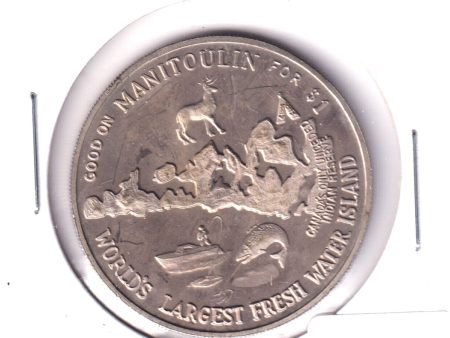 1972 Manitoulin Island Haweater Dollar Trade Token: St. Paul&apos;s Mission (Lightly Toned) Online