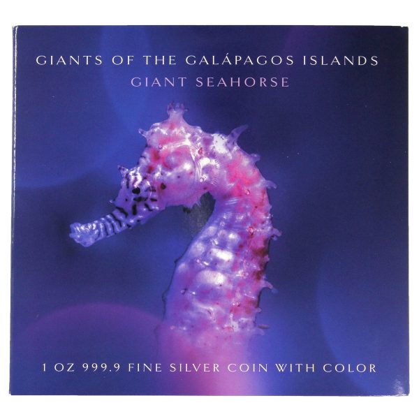 Solomon Islands 2020 $2 Giant Seahorse .9999 Silver in Folder (No Tax) Folder scuffed Online now