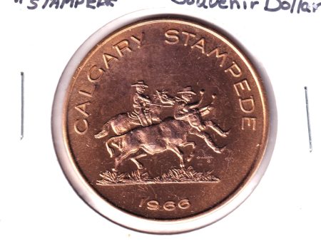 1966 Calgary Stampede Souvenir Dollar Trade Token on Sale