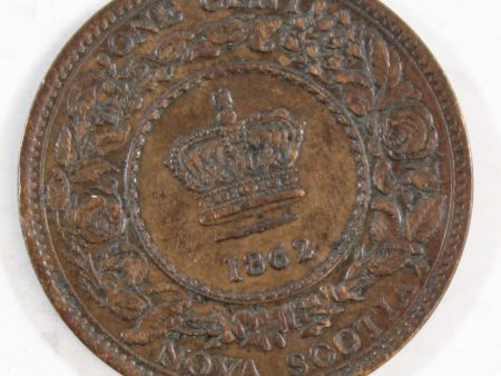 1862 Nova Scotia 1-cents VF-EF (VF-30) $ For Sale