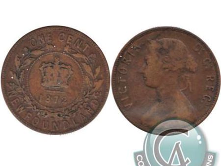 1872H Newfoundland 1-cent Very Good (VG-8) Fashion