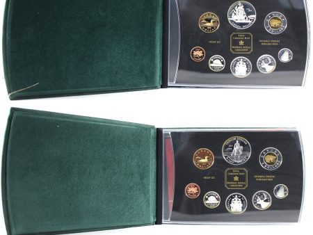 Pair of 1998 & 1999 Canada Proof Sets, 2Pcs (No sleeve, issues) Supply