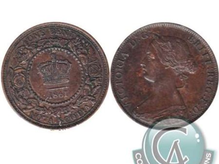 1861 Large Bud Nova Scotia 1-cent Extra Fine (EF-40) For Discount