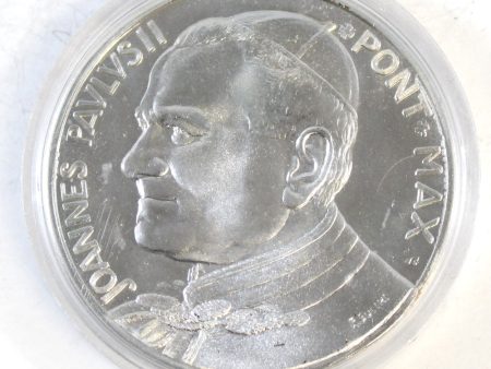 Pope John Paul II Silver Coloured Medallion Cheap