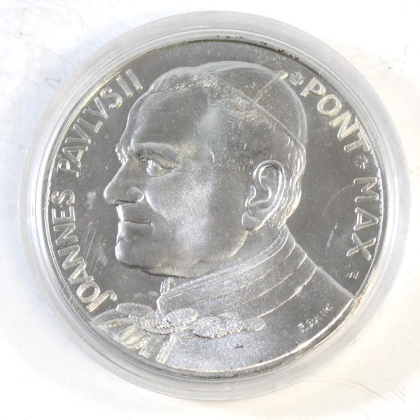 Pope John Paul II Silver Coloured Medallion Cheap