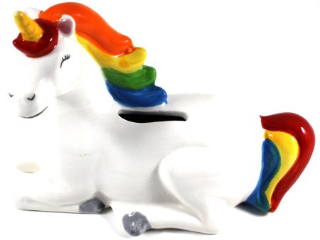 Money bank: Enchanted Rainbows Ceramic Rainbow Unicorn Hot on Sale