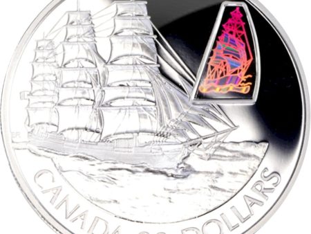 RDC 2002 Canada $20 Transportation Ship - William Lawrence Sterling Silver (Impaired) Fashion