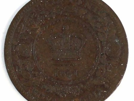 1861 Nova Scotia 1 2 Cent G-VG (G-6) Online Hot Sale