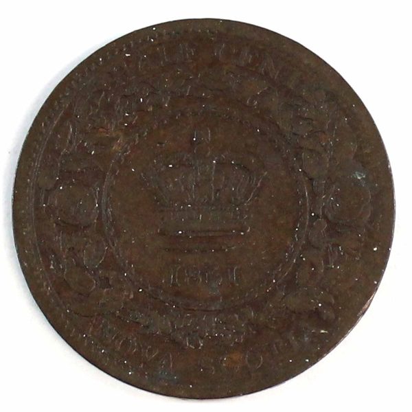 1861 Nova Scotia 1 2 Cent G-VG (G-6) Online Hot Sale