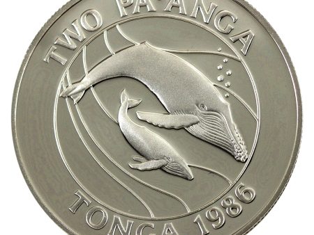 Tonga 1986 2 Pa anga WWF 25th Anniversary Silver (Marks scratches) Discount