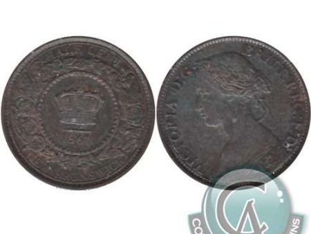 1861 New Brunswick 1 2 Cent VF-EF (VF-30) $ Online now