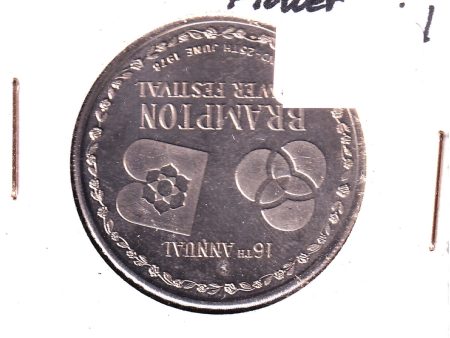 1976 Brampton Ontario Flower Festival Trade Dollar Token For Sale