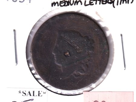 1834 Small 8 Large Stars Medium Letters USA 1-Cent, Good (Impaired) Online Sale