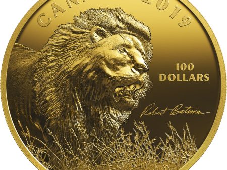 RDC 2019 Canada $100 Into the Light - Lion Fine Silver (No Tax) Impaired Hot on Sale