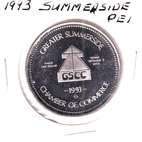 1993 Summerside, Prince Edward Island, Blue Jay Dollar Trade Token Sale