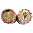 Pair of 2020 Canada $2 End of WWII Coloured & Uncoloured CIRCULATED Rolls of 25Pcs 2pcs Hot on Sale