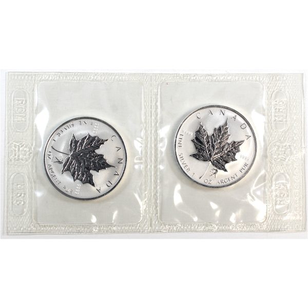 Pair of 2004 Canada $5 1oz .9999 Silver Libra Privy, 2Pcs (No Tax) Sealed Online now