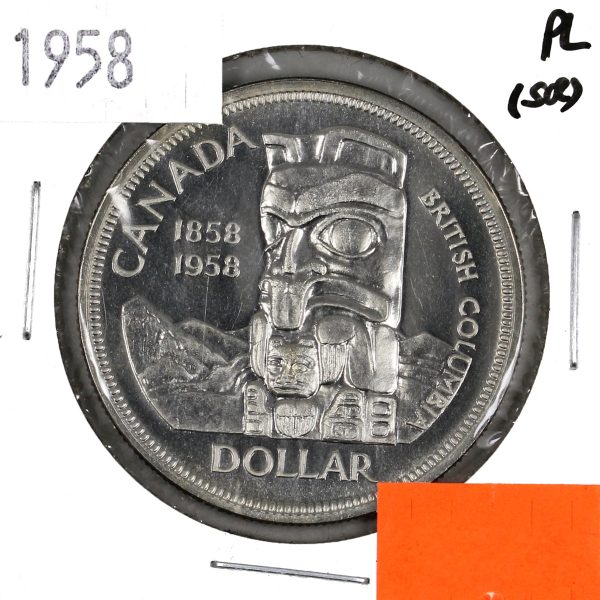 1958 Canada Dollar Proof Like (Scratched, toned, or impaired) Online