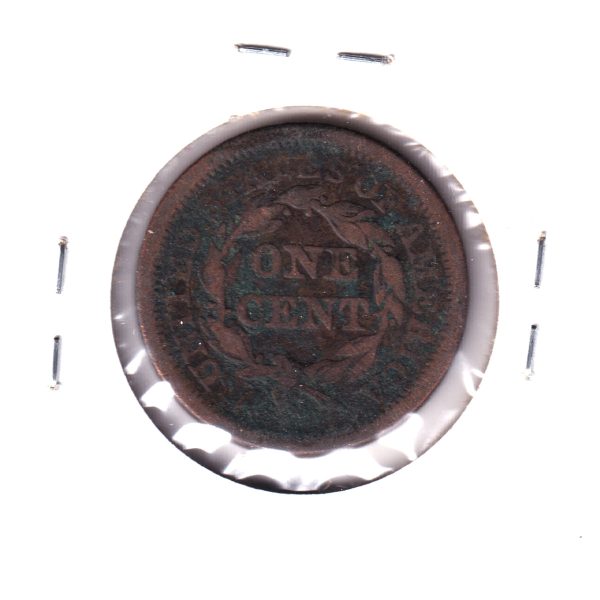 1850 US 1-Cent, Fine (Corrosion) For Discount