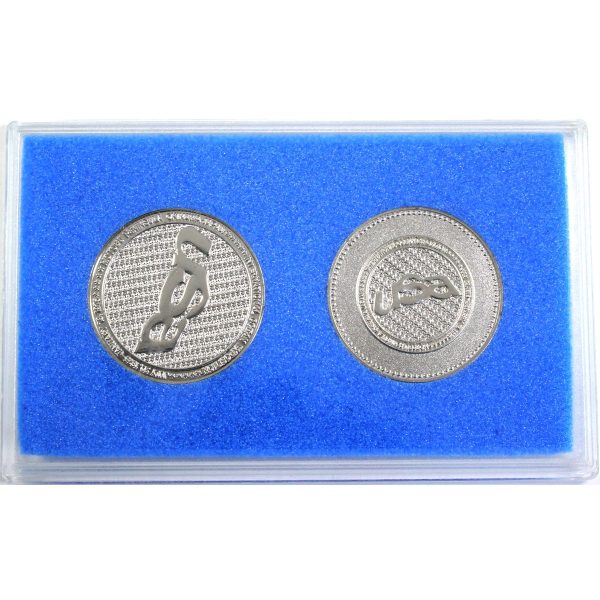 Pair of 1975-1976 USA International Ocean Exposition Medallions, 2Pcs in Case For Sale