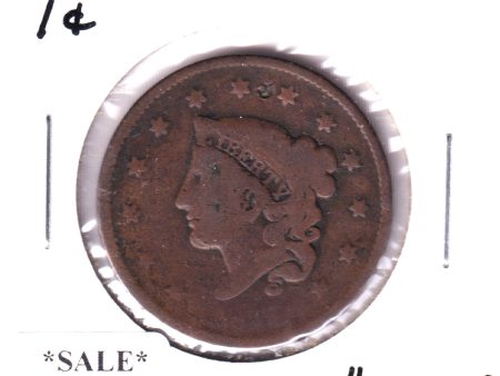 1837 USA 1-cent G-VG (G-6) on Sale