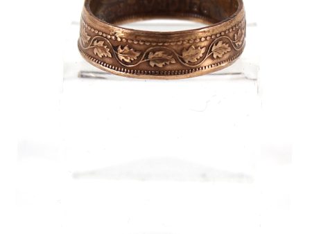 1911-1920 Canada 1-cent Coin Custom Ring Size 9 - Made from a real large cent! Fashion