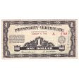 1936 Province of Alberta $1 Prosperity Certificate with 1 Stamp Fashion