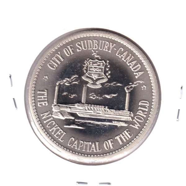 1964 Sudbury, Ontario, Canadian Centennial Numismatic Park Medallion - The Big Nickel Online