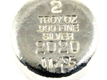 Masterson 2oz. .999 Fine Silver Button (No Tax) - Only 35 Made! For Sale