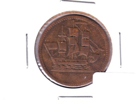 Prince Edward Island Halfpenny Ships Colonies & Commerce Bank Token PE-10-7 VF (VF-20) Online Sale