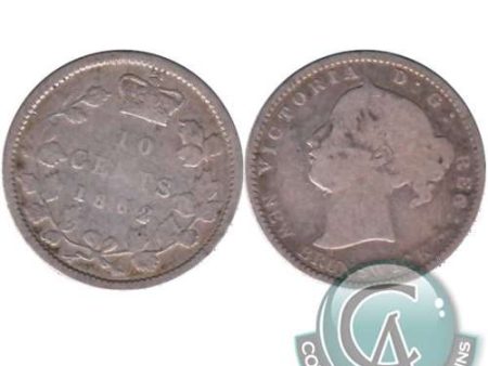 1862 DP 2 New Brunswick 10-cents G-VG (G-6) $ Cheap