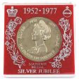 1952-1977 Queen Elizabeth II Silver Jubilee Souvenir Medallion (Toned, case scuffed) For Discount