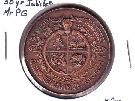 1915-1965 Prince George BC Golden Jubilee Medallion Fashion