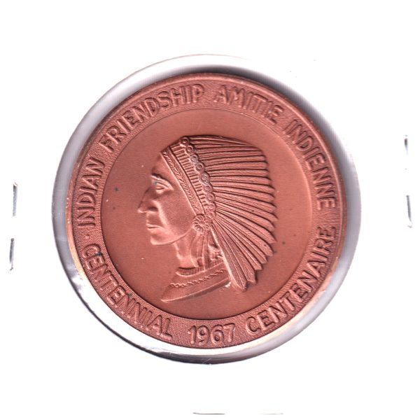 1967 Canada Centennial "Indian Friendship" Medallion Online