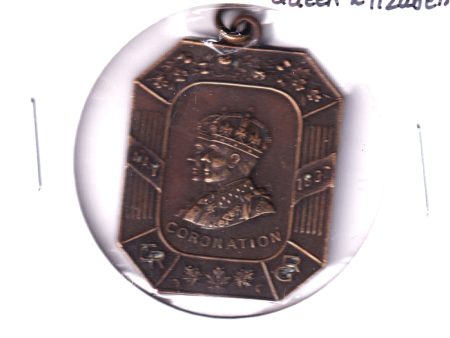 1937 King George VI & Queen Elizabeth Coronation Rectangular Medallion Online