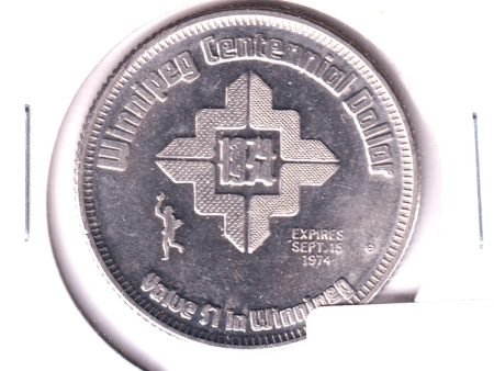 1974 Winnipeg Trade Dollar Token: Francis Evans Cornish & Stephen Juba, Runner Privy Hot on Sale