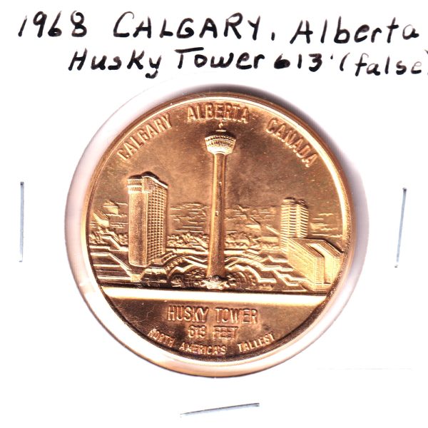 1968 Husky Tower (Calgary Tower) Medallion For Discount