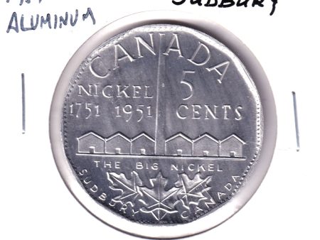 1951 Sudbury, ON, Big Nickel Medallion (Aluminum Composition) Discount